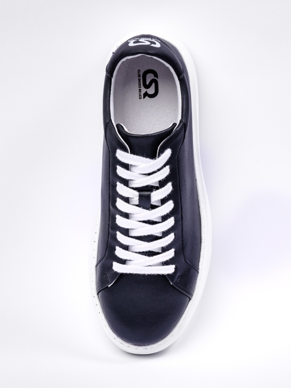 Leather Sneaker (Black-White) - Picture 3 of 9